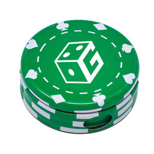 Custom Poker Chip Mint Tin Green Custom Poker Chip Mint Tin Green