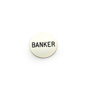 Pai Gow Banker Button: 2" Round Pai Gow Banker Button: 2" Round