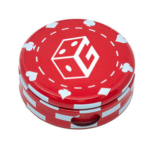 Custom Poker Chip Mint Tin - Red Custom Poker Chip Mint Tin - Red