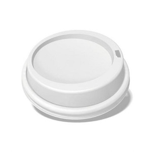 10 Thru 20 oz. Dome White Lid 10 Thru 20 oz. Dome White Lid