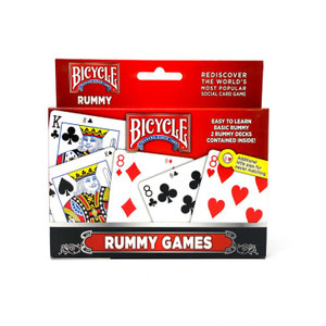 Playing Card Game Set: Bicycle, Rummy, 2 Decks Playing Card Game Set: Bicycle, Rummy, 2 Decks