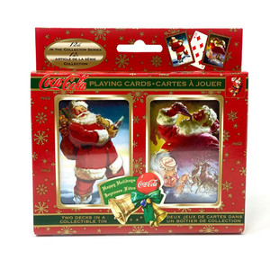 Playing Cards: Santa Playing Cards in Collectible Tin, 2-Deck Set