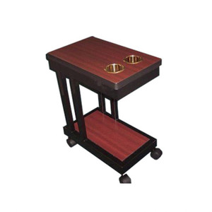 Poker Meal Cart: Poker Meal Cart feature a handsome wood laminate finish, a black metal frame
