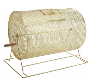 Large Raffle Drum: Brass-Plated, 21 in. L x 20 in. H x 15 in. Diameter, Holds 10,000 Tickets Large Raffle Drum: Brass-Plated, 21 in. L x 20 in. H x 15 in. Diameter, Holds 10,000 Tickets