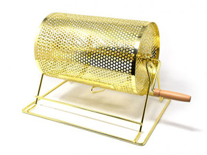 Small Raffle Drum: Brass-Plated, 11 in. Long x 12 in. High x 8 in. Diameter, Holds 2,500 Tickets Small Raffle Drum: Brass-Plated, 11 in. Long x 12 in. High x 8 in. Diameter, Holds 2,500 Tickets