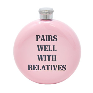 Pairs Well With Relatives Flask