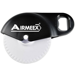 Customizable pizza cutter with built-in bottle opener