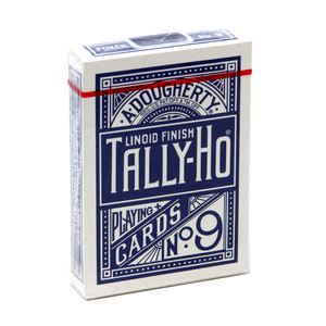 Tally-Ho Fan Back Back All Blue Playing Cards - per Case