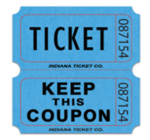 Roll Tickets: Double Roll, Blue - 2,000 Individually Numbered Tickets Roll Tickets: Double Roll, Blue - 2,000 Individually Numbered Tickets