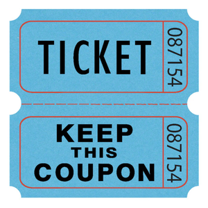 Roll Tickets: Case of 20 Double Rolls, Blue - 2,000 Individually Numbered Tickets