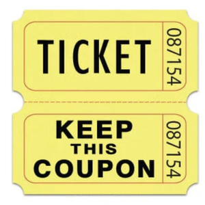 Roll Tickets: Double Roll, Yellow - 2,000 Individually Numbered Tickets