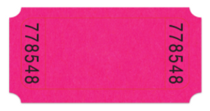 Roll Tickets: Single Roll, Magenta, 2,000 Individually Numbered Tickets Roll Tickets: Single Roll, Magenta, 2,000 Individually Numbered Tickets