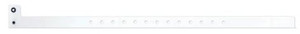 White 1/2" Plastic Wristband White 1/2" Plastic Wristband