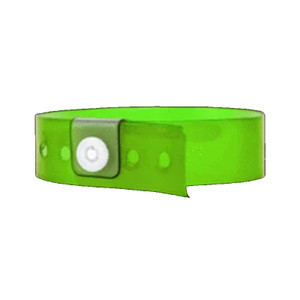 Vinyl 3/4" Clear Wristbands, Candy Apple (500/box)
