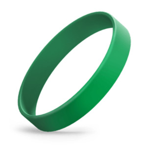 Green 1/2" Silicone Wristband Green 1/2" Silicone Wristband