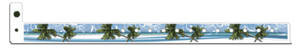 Plastic 3/4" Expressions Wristbands, Palm Trees (500 per box)