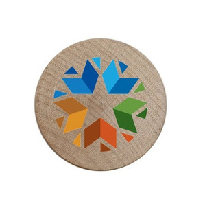 Full Color Wooden Nickel - 1.5" Diameter Full Color Wooden Nickel - 1.5" Diameter