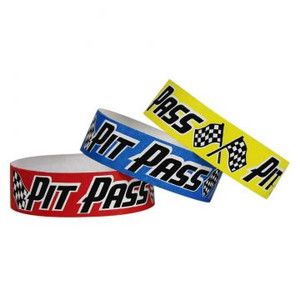 Tyvek 3/4" 2 Color Designer, Pit Pass. (500 per box)