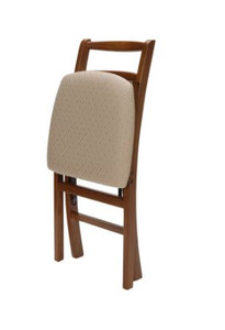 Bridge Ladder Back Folding Chairs - Set of 2