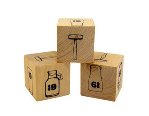 5/8" Custom Wood Dice 5/8" Custom Wood Dice