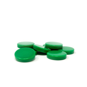 1" Green Backgammon Pieces, Hand Cut/Polished 1" Green Backgammon Pieces, Hand Cut/Polished