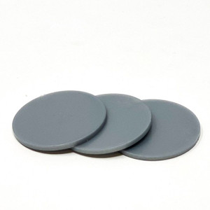 Counting Chips: 1-5/8" Plastic Counting Chips, Smooth Finish, Sliver
