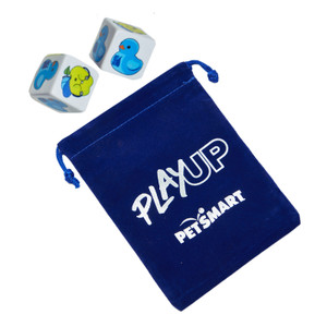 1" Opaque Dice Set in 3" x 4" Velveteen Bag 1" Opaque Dice Set in 3" x 4" Velveteen Bag
