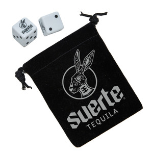 5/8" Opaque Dice Pair in 3" x 4" Velveteen Bag 5/8" Opaque Dice Pair in 3" x 4" Velveteen Bag