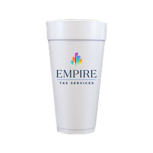 24 oz Foam Cups with Custom Logo