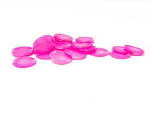 Mini Poker Chips, Pink Mini Poker Chips, Pink