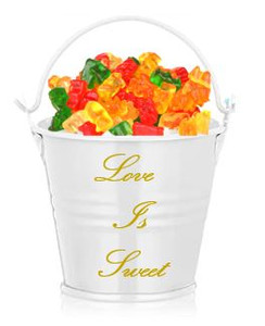 Custom Mini White Bucket Wedidng Favor Custom Mini White Bucket Wedidng Favor