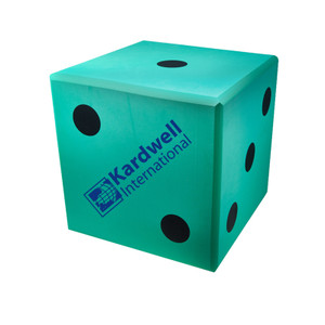 Custom 12" Jumbo Foam Dice - Green Custom 12" Jumbo Foam Dice - Green