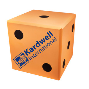 Custom 15" Jumbo Foam Dice - Orange Custom 15" Jumbo Foam Dice - Orange