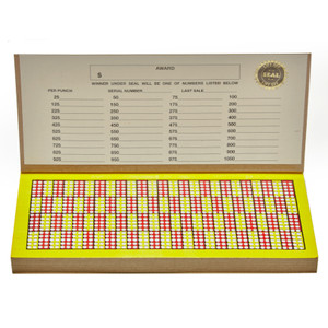 1000 Book Cover Punch Board