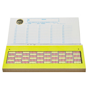 600 Book Cover Punch Board