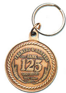 Custom 34mm Antique Bronze Coin with Key Ring Custom 34mm Antique Bronze Coin with Key Ring