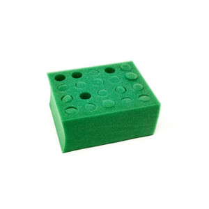 Test Tube Rack: 20 Holes, Foam