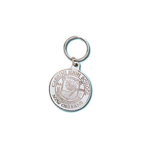 Custom 39mm Antique Brass Coin with Key Ring Custom 39mm Antique Brass Coin with Key Ring
