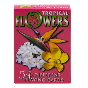 Tropical Flowers Playing Cards