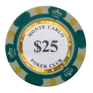 Monte Carlo Poker Chips - $25