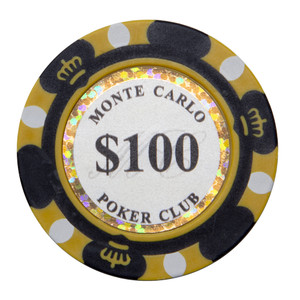 Monte Carlo Poker Chips - $100