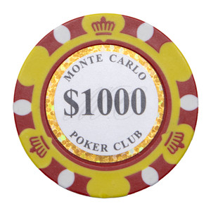 Monte Carlo Poker Chips - $1000