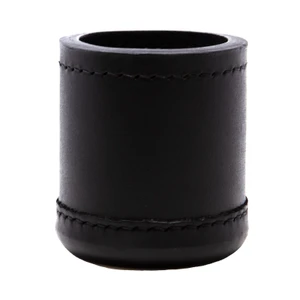 Marion & Co. Deluxe Leather Dice Cup - Black