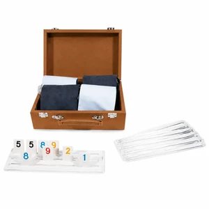 Travel Rummikub Saddle Tan