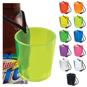 2 oz Bottle Hanging Shot Glass 2 oz Bottle Hanging Shot Glass