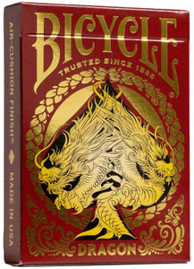 Bicycle Playing Cards: Dragon Playing Cards, Red Back Design Bicycle Playing Cards: Dragon Playing Cards, Red Back Design