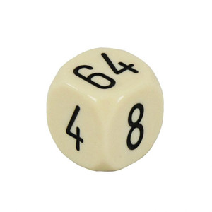 Backgammon Accessories: Backgammon Doubling Cubes - 1 Cube - 13/16" Backgammon Accessories: Backgammon Doubling Cubes - 1 Cube - 13/16"