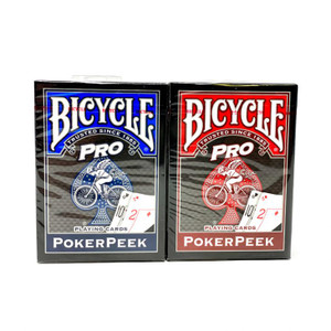 Bicycle: Professional Poker Peek Face Cards - 144 Decks