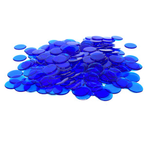 Blue Plastic Bingo Chips - Set of 1,000 Blue Plastic Bingo Chips - Set of 1,000