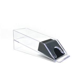 Blackjack Dealing Shoe: 6-Deck, All Clear with Black Roller Blackjack Dealing Shoe: 6-Deck, All Clear with Black Roller